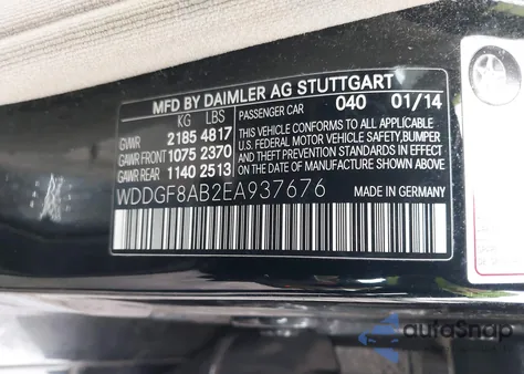 2014 Mercedes-Benz C 300 Sport 4Matic из США, поврежденный, VIN WDDGF8AB2EA937676